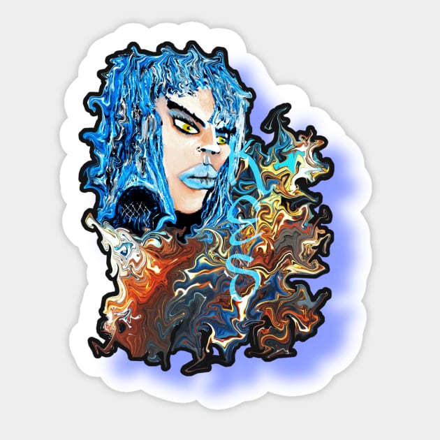 Kiarah Wedge Conqueror Sticker by ericbear36